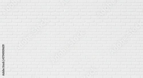 A white painted brick wall texture
