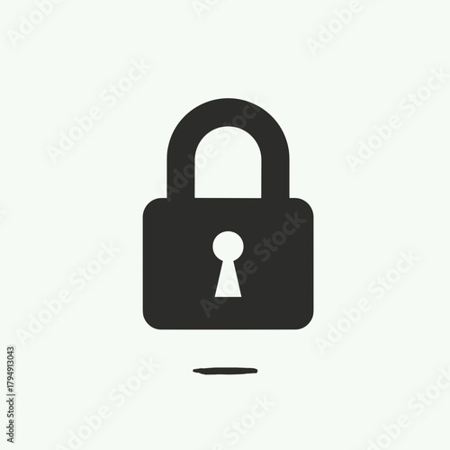 Secure lock icon displayed over light background, symbolizing protection and privacy. Secure lock highlights internet safety. Secure lock illustrates security, perfect for websites needing privacy.
