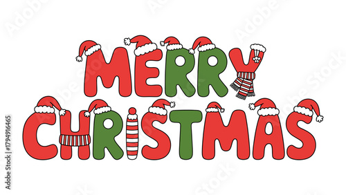 Festive Christmas Greetings: Animated holiday cheer with the warm message of Merry Christmas. Joyful season's greetings with delightful letters.