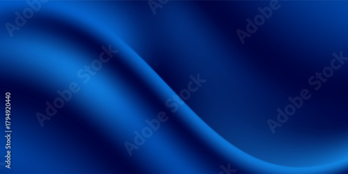 Abstract vector background luxury blue cloth or liquid wave or wavy folds of grunge silk texture satin velvet material, luxurious background or elegant wallpaper