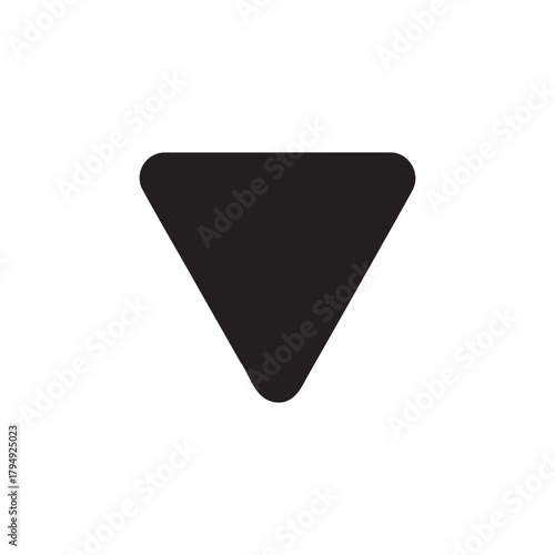 Black downward pointing triangle