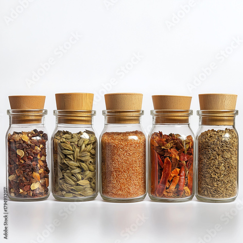 spices in jars