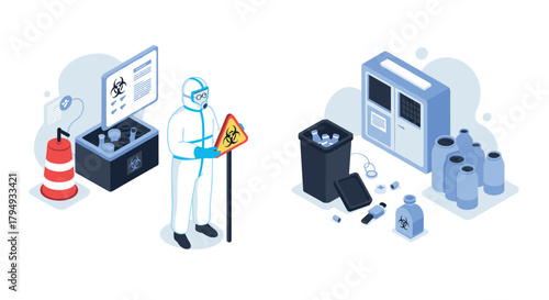 Hazardous waste management safe handling and disposal practices in a laboratory setting