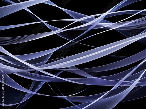 An abstract interpretation of Christmas carols visualized as luminous sound waves