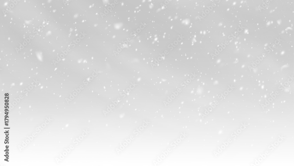 Fototapeta premium Snow snowfall snowflakes winter overlay transparent falling background PNG vector file