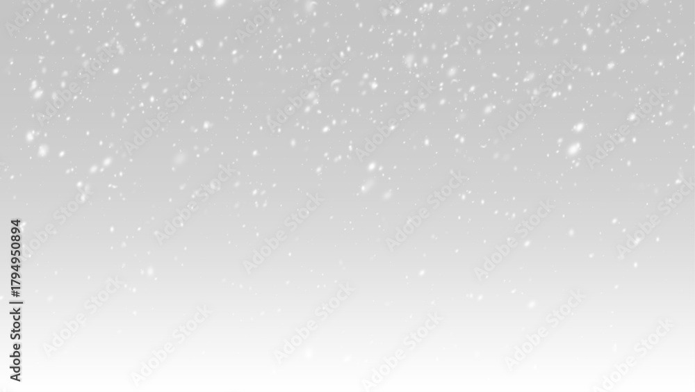 Fototapeta premium Falling snow, light snowfall, snowflakes, Snow flakes, snow background. Bokeh lights 9:16 vector file 