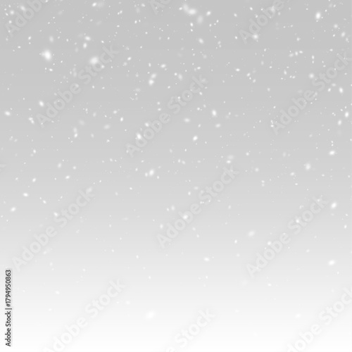 Falling snow, light snowfall, snowflakes, Snow flakes, snow background. Bokeh lights 9:16 vector file 