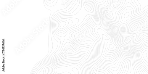 Abstract The pattern discovery vector topo diagram map. creative discovery White wave grid stripe line map topography. vector geographic contour mounted map background.	