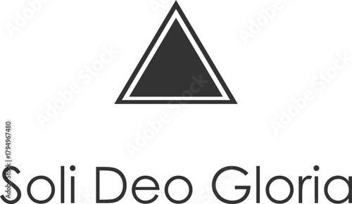 Soli Deo Gloria triangle symbolism
