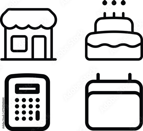 Flat shadowed bag icon vector illustration for business travel and luggage design