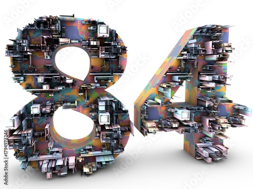 Zahl vier­und­achtzig technisch