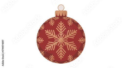 Holiday Ornament: A beautifully designed ornament, adorned with intricate snowflake patterns, embodies the festive spirit of the holiday season, capturing the essence of warmth and tradition.