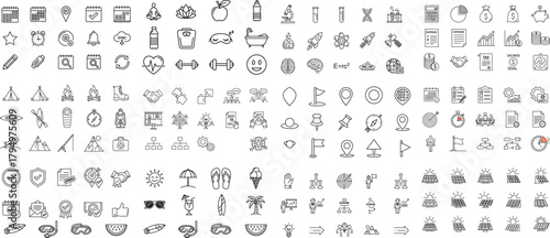 Diverse Icons Representing Concepts And Activities