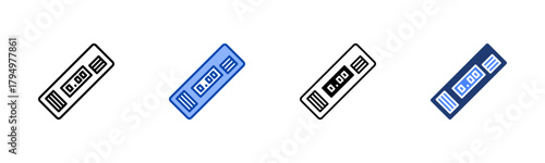 Level Meter icon set multiple style collection