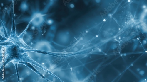 Abstract digital representation of a human neuron