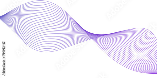 Glowing waveform frequency futuristic energy sound waves technology concept background. Abstract purple, white wave line vector business texture. Pattern line blend curve flow futuristic background.	
