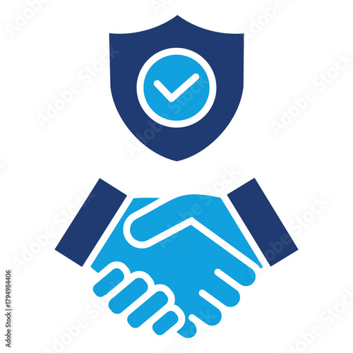 Trust Flat Blue Icon