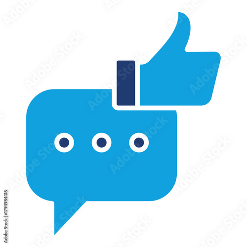 Feedback Flat Blue Icon