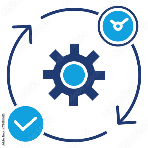 Representation Flat Blue Icon