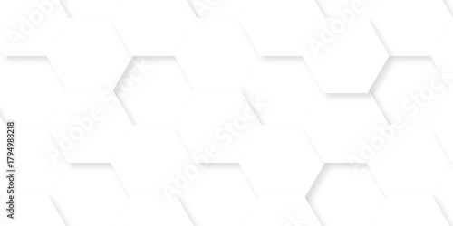 Abstract background with hexagons Abstract hexagon polygonal pattern background vector. seamless bright white abstract honeycomb background.	
