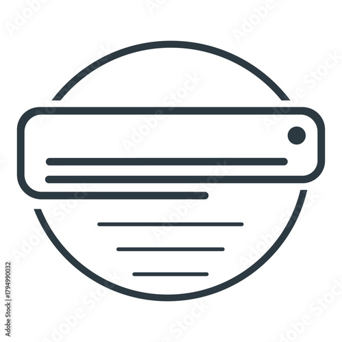 Minimalist air conditioner icon.