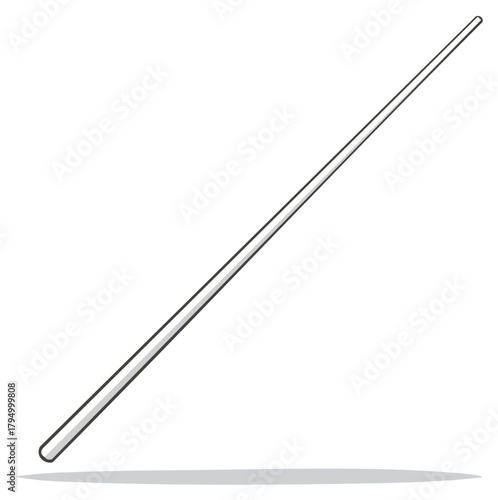 Traditional Bo Staff Martial Arts Weapon Simple Vector Icon