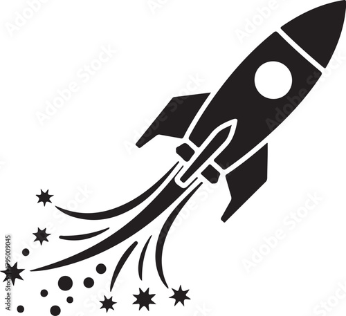Launching Rocket Icon: Startup, Growth, and Business Success

Black Silhouette of Rocket Launch: Speed and Innovation

Boost Your Business: Simple Vector Graphic of Space Rocket