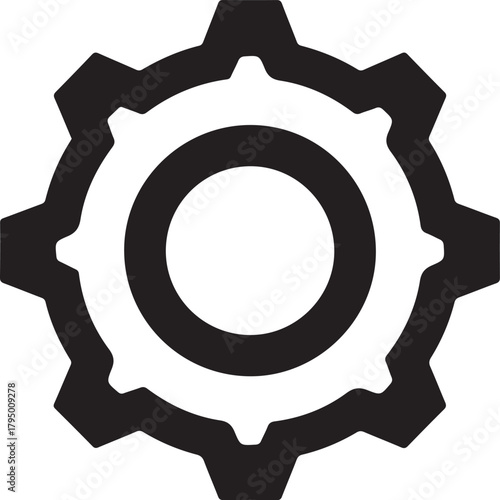 Settings and Preferences: High SEO Gear Icon Vector Graphic

Industrial Cogwheel Symbol: Mechanical Engineering & Technology

Process and Function: Universal Settings and Setup Icon