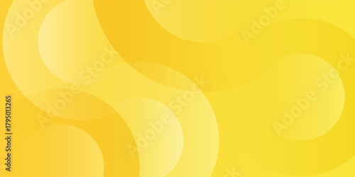 Fluid yellow gradient shapes composition. Modern Trendy design in Vector Illustration