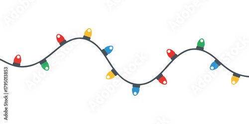 Lights string christmas holiday party decoration festive