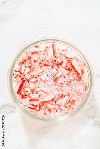 Preparing Crushed Candy Canes for Baking Projects