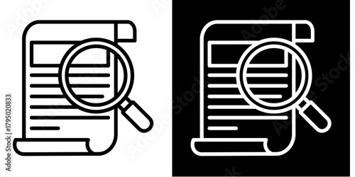 Legal Document Icon Set White Style Collection