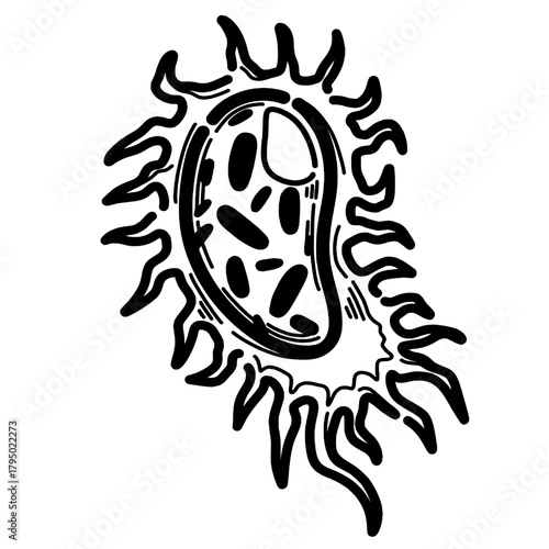 Science Cell Doodle Cute