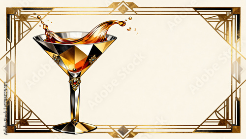 ArtDecoMartiniGlass