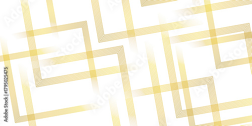 abstract luxury concept with thin gold lines patterns over a white background. contemporary abstract layout with subtle gold accents emphasizing the geometric rectangular shapes.	