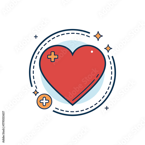 Vector file concept for digital design and scalable graphics asset