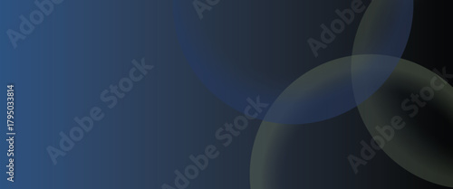 Abstract background with a gradient blue background and overlapping translucent circles, creating a smooth, modern texture. Minimal abstract circles vector gradient background