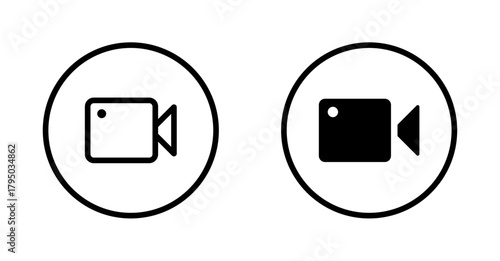 Camera icon in circle