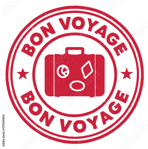 Bon Voyage rubber stamp suitcase 1564987987.eps