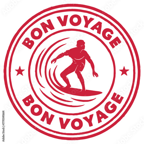 Bon Voyage Surfer rubber stamp 1654798789457.eps