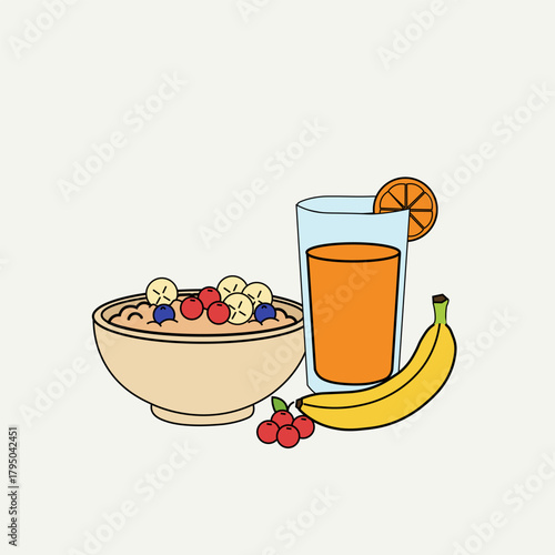 Healthy and nutritious start to the day breakfast