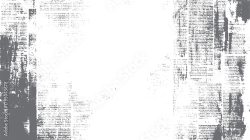 Distressed textured background with faded grey text and scattered dots on white vector