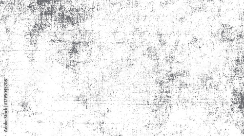 Grungy distressed concrete wall texture with scattered dark grey speckles and horizontal lines on a white background