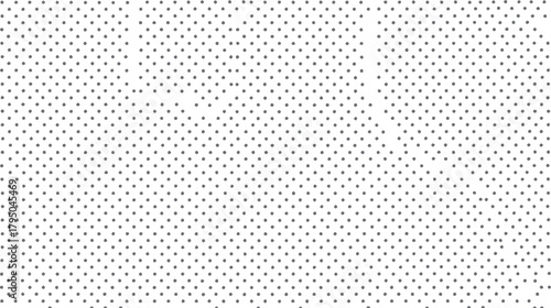 Subtle grey polka dot pattern with varying density on a clean white background creating a minimalist abstract texture