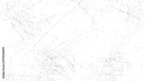 White background with random grey scratches and speckles creating a distressed texture effect grunge