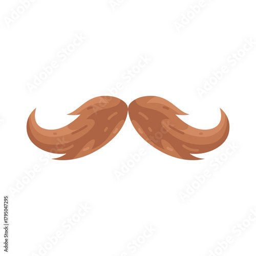 Illustration of Brown Mustache