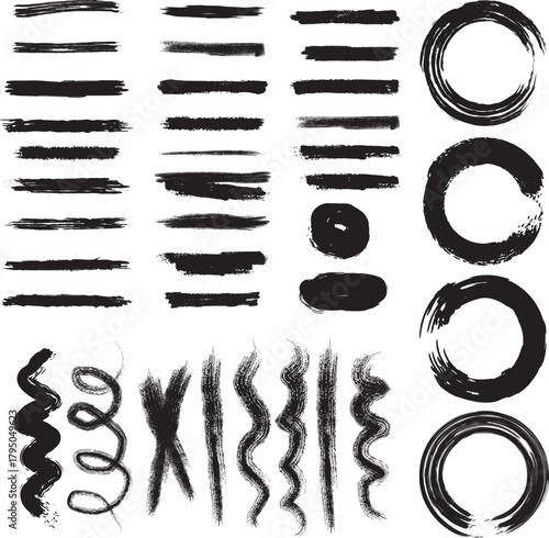 Grunge-style doodle vector icon set featuring expressive hand-drawn arrows, quirky symbols, playful faces, abstract shapes, and decorative sketch elements. Designed with rough textures, imperfect line