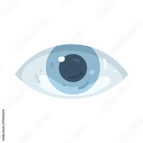 Illustration of Human Blue Eyes