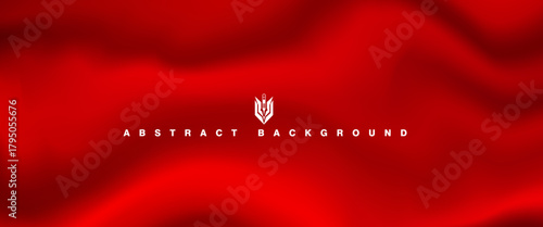 Red Curtain Opening Isolated Celebration Event Backdrop. Wallpaper Vector Iridescent red gradient. Holographic foil. Abstract red background. Creative neon template for banner. liquid background.