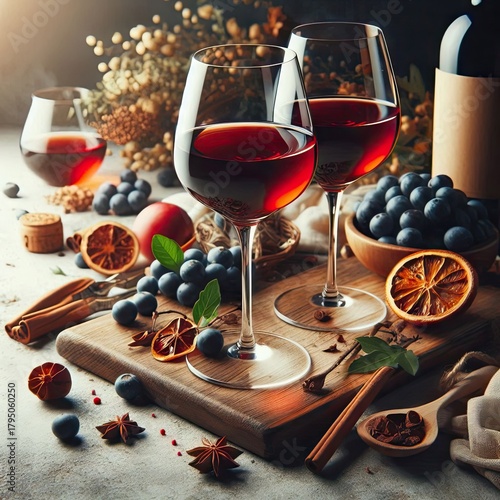 Christmas tree with candles and gifts,  celebration